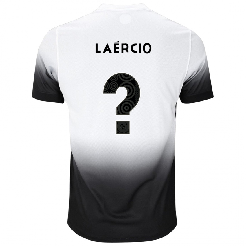 ילדים Laércio #0 שחור לבן ג'רזי ביתית 2025/26 חולצה קצרה