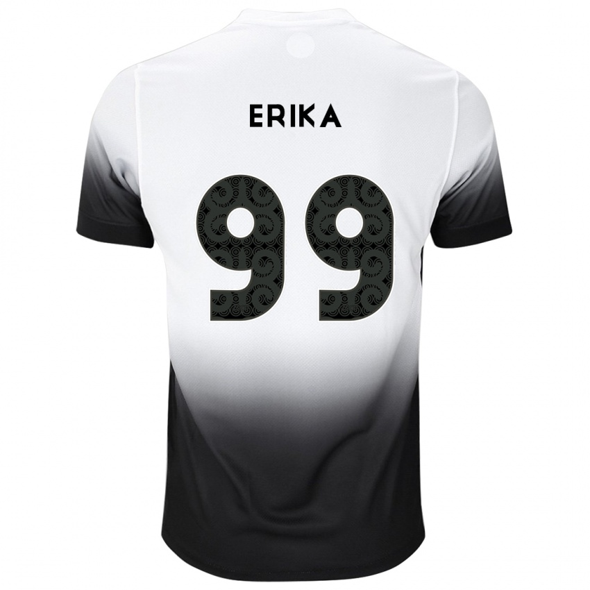 ילדים Erika #99 שחור לבן ג'רזי ביתית 2025/26 חולצה קצרה