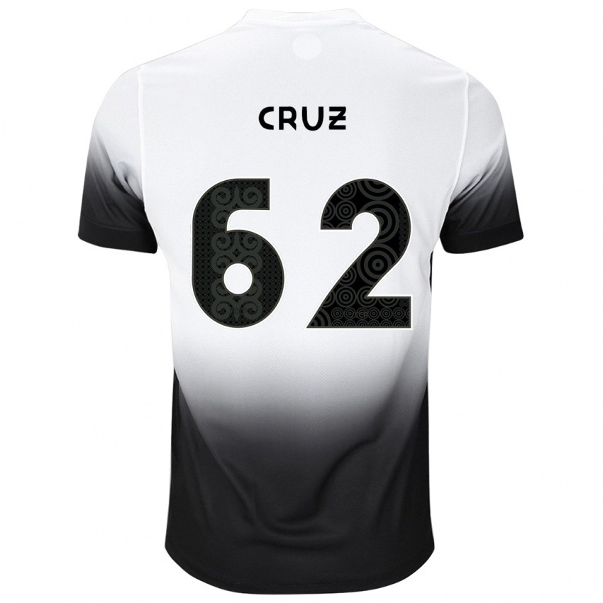 ילדים Isa Cruz #62 שחור לבן ג'רזי ביתית 2025/26 חולצה קצרה