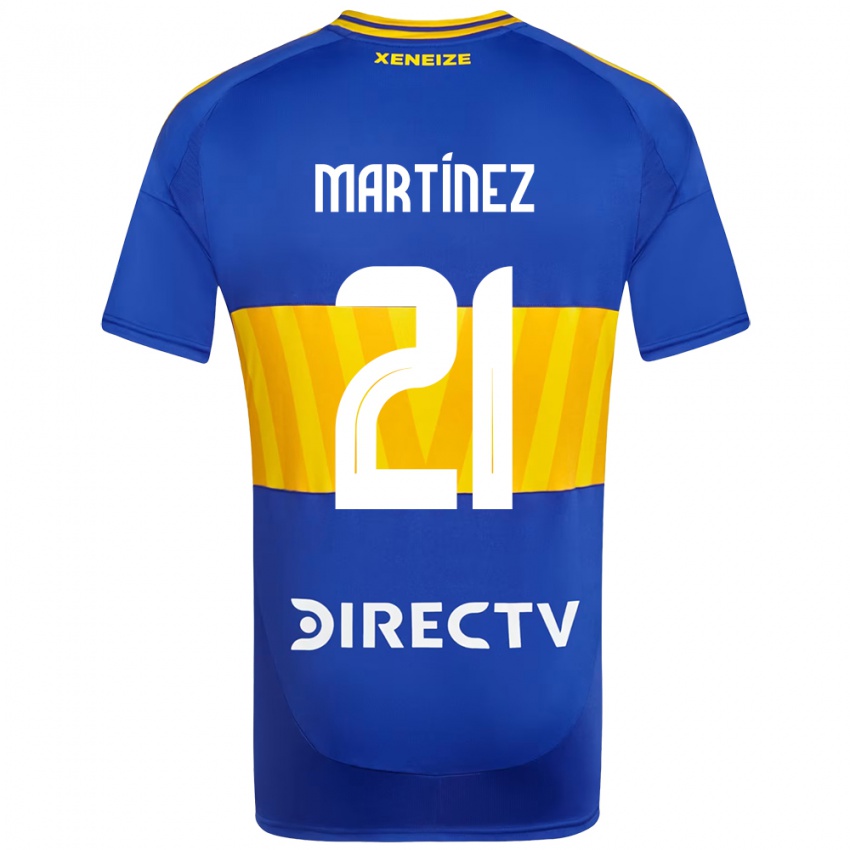 ילדים Julieta Martínez #21 לבן כחול ג'רזי ביתית 2025/26 חולצה קצרה