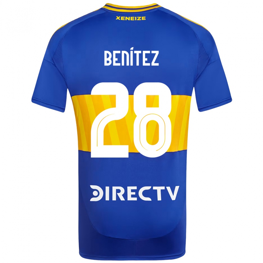 ילדים Yazmín Benítez #28 לבן כחול ג'רזי ביתית 2025/26 חולצה קצרה