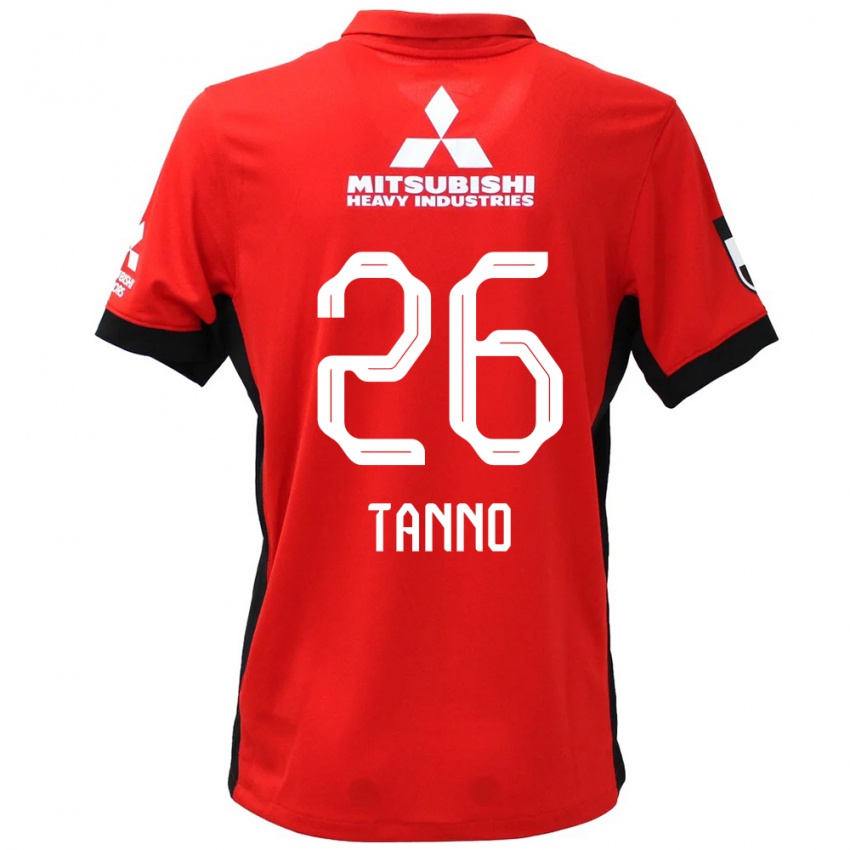 ילדים Ririka Tanno #26 לבן שחור ג'רזי ביתית 2025/26 חולצה קצרה