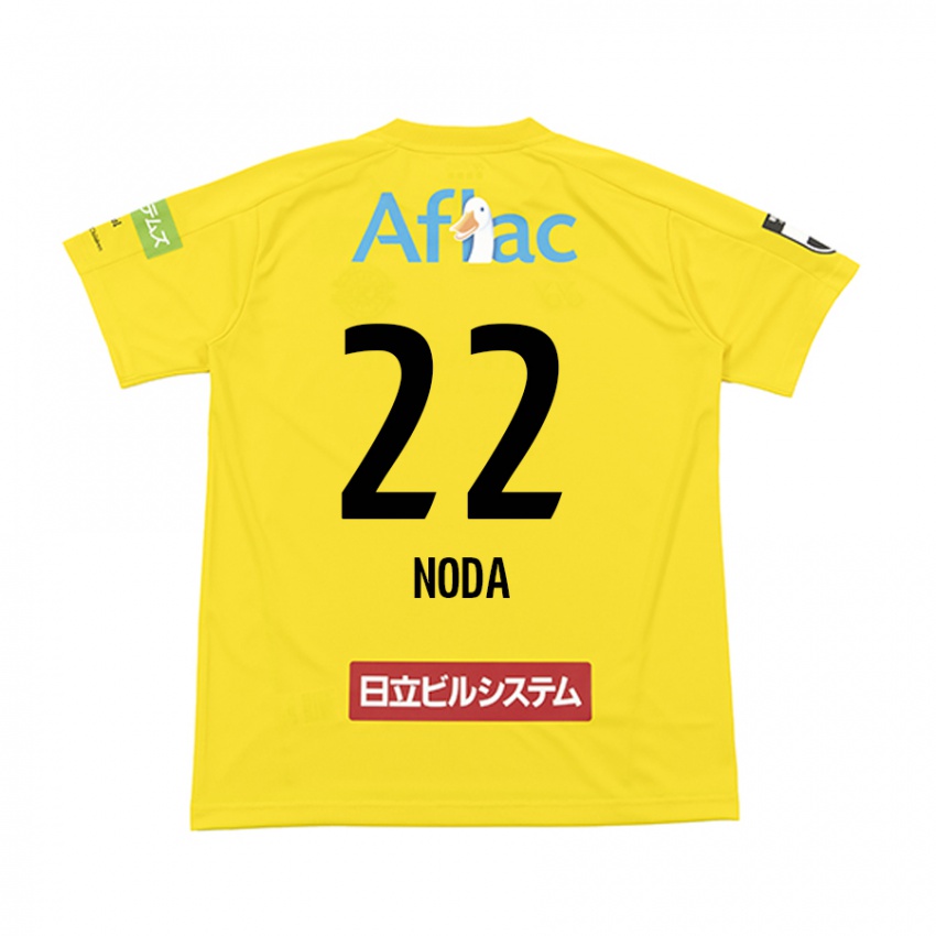 ילדים Hiroki Noda #22 שחור צהוב ג'רזי ביתית 2025/26 חולצה קצרה