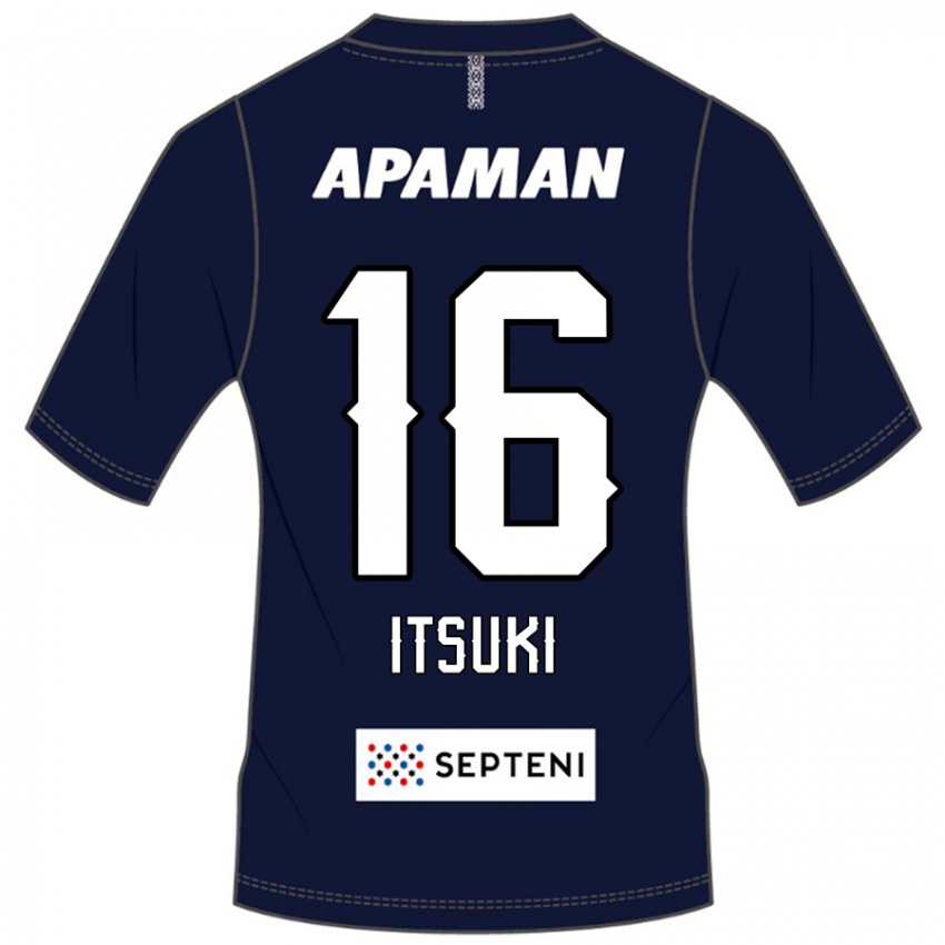 ילדים Itsuki Oda #16 כחול מלכותי לבן ג'רזי ביתית 2025/26 חולצה קצרה