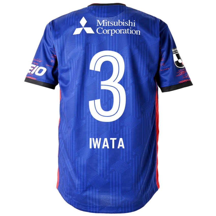 ילדים Yuki Iwata #3 כחול מלכותי לבן ג'רזי ביתית 2025/26 חולצה קצרה