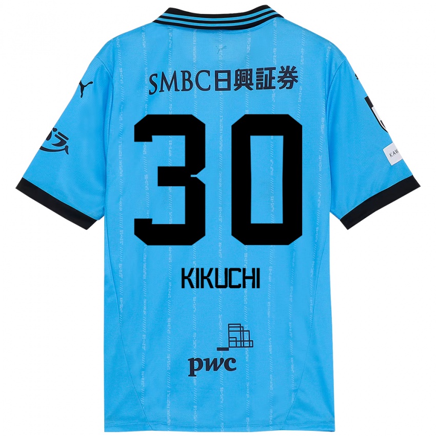 ילדים Kyo Kikuchi #30 לבן תכלת שמיים ג'רזי ביתית 2025/26 חולצה קצרה