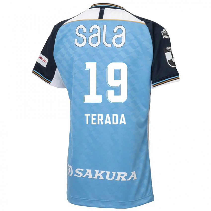 ילדים Akihiko Terada #19 תכלת שמיים שחור ג'רזי ביתית 2025/26 חולצה קצרה