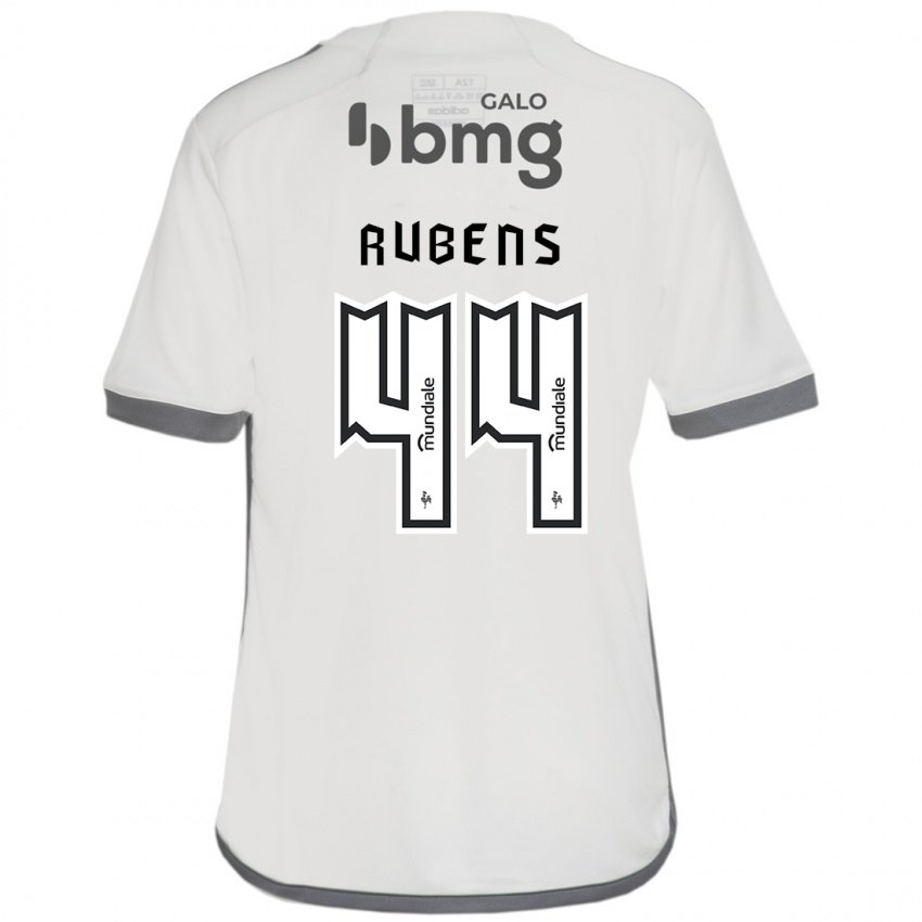 ילדים Rubens #44 לבן פנינה הרחק ג'רזי 2025/26 חולצה קצרה