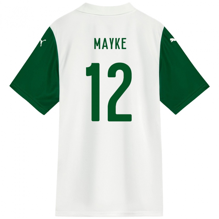 ילדים Mayke #12 ירוק לבן הרחק ג'רזי 2025/26 חולצה קצרה