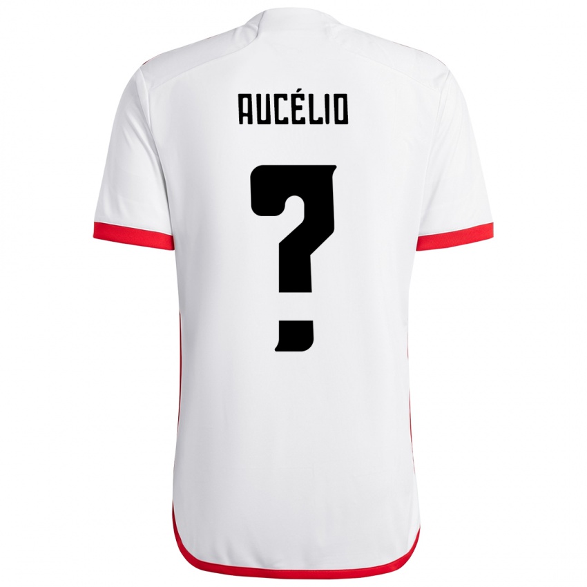 ילדים Luis Aucélio #0 אדום שחור הרחק ג'רזי 2025/26 חולצה קצרה