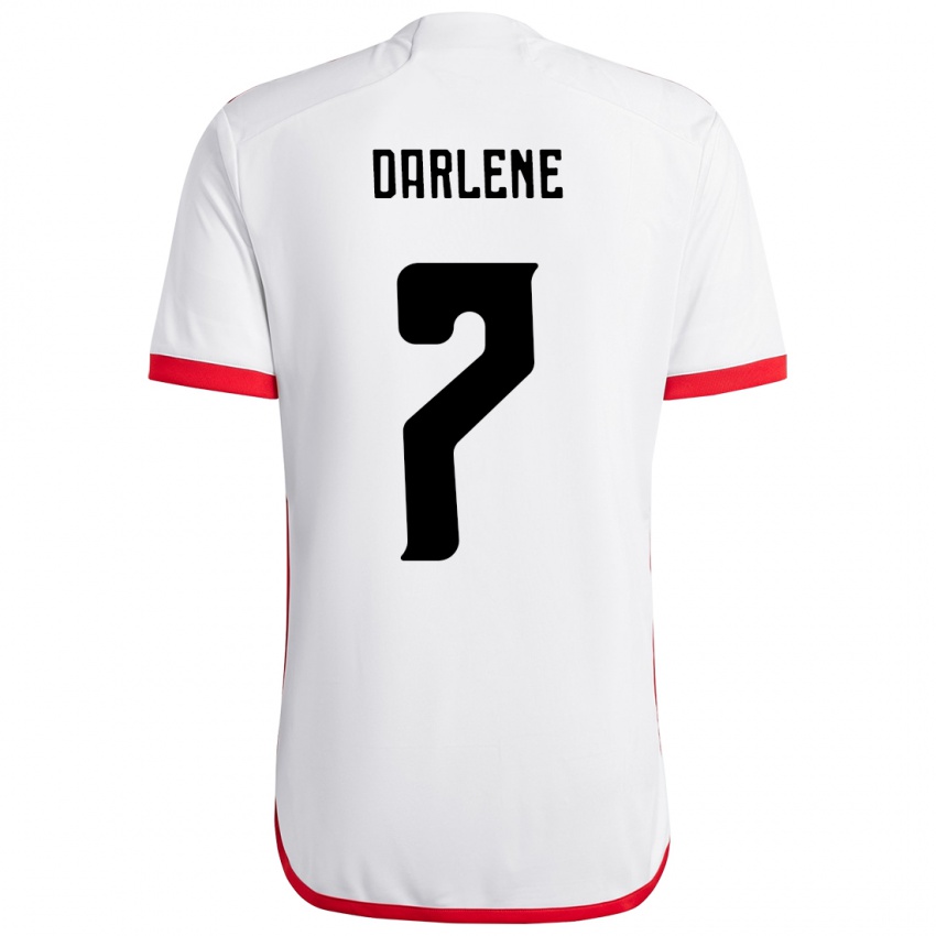 ילדים Darlene #7 אדום שחור הרחק ג'רזי 2025/26 חולצה קצרה