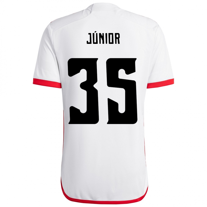 ילדים Kaylaine Júnior #35 אדום שחור הרחק ג'רזי 2025/26 חולצה קצרה