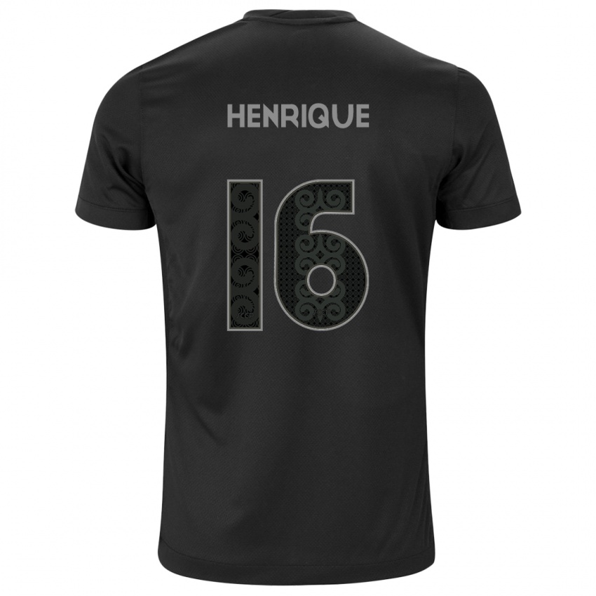 ילדים Pedro Henrique #16 לבן שחור הרחק ג'רזי 2025/26 חולצה קצרה