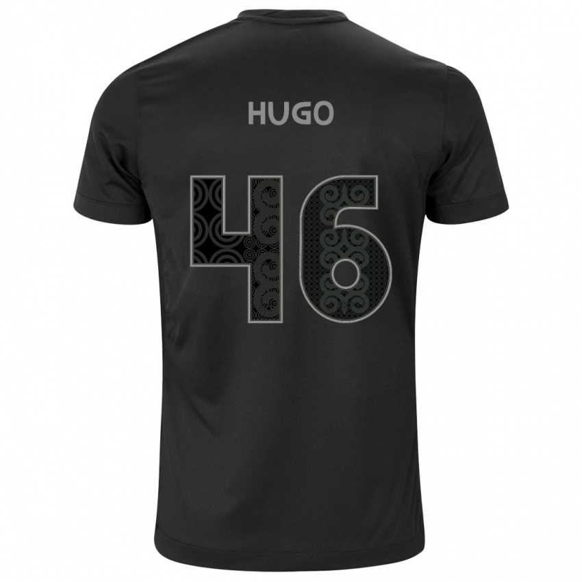 ילדים Hugo #46 לבן שחור הרחק ג'רזי 2025/26 חולצה קצרה