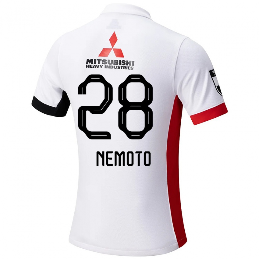 ילדים Kenta Nemoto #28 אדום לבן הרחק ג'רזי 2025/26 חולצה קצרה