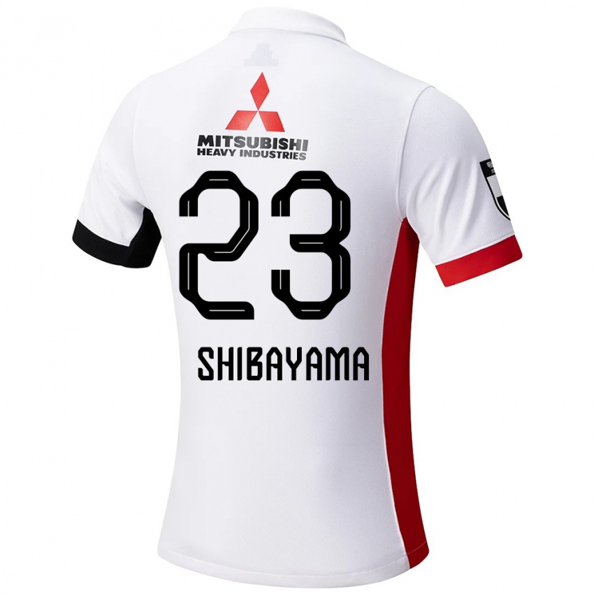 ילדים Fumina Shibayama #23 אדום לבן הרחק ג'רזי 2025/26 חולצה קצרה