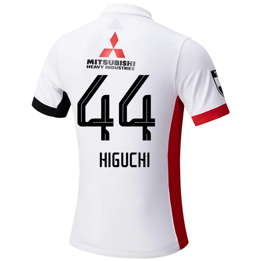 ילדים Yota Higuchi #44 אדום לבן הרחק ג'רזי 2025/26 חולצה קצרה