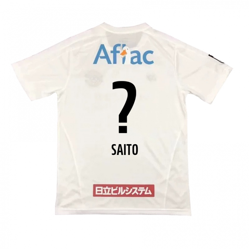 ילדים Hikaru Saito #0 שחור צהוב הרחק ג'רזי 2025/26 חולצה קצרה