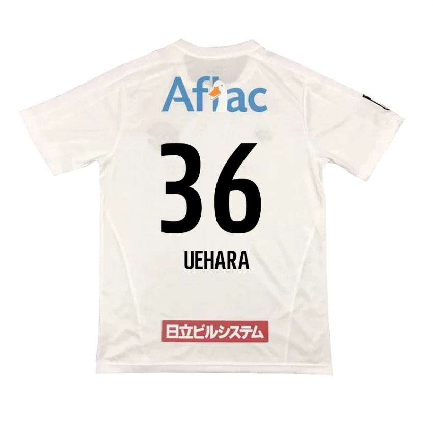 ילדים Reo Uehara #36 שחור צהוב הרחק ג'רזי 2025/26 חולצה קצרה