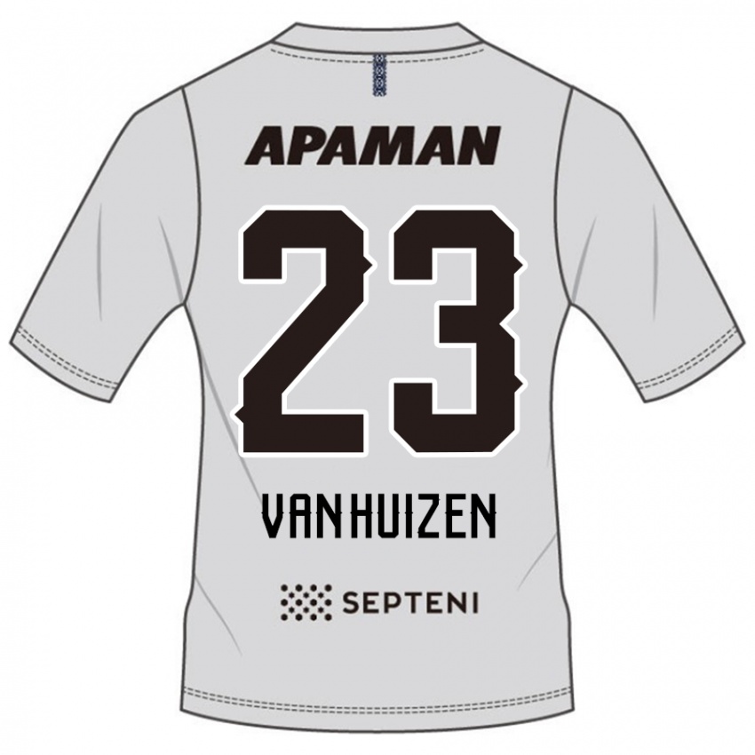 ילדים Haruki Christopher Van Huizen #23 כחול מלכותי לבן הרחק ג'רזי 2025/26 חולצה קצרה