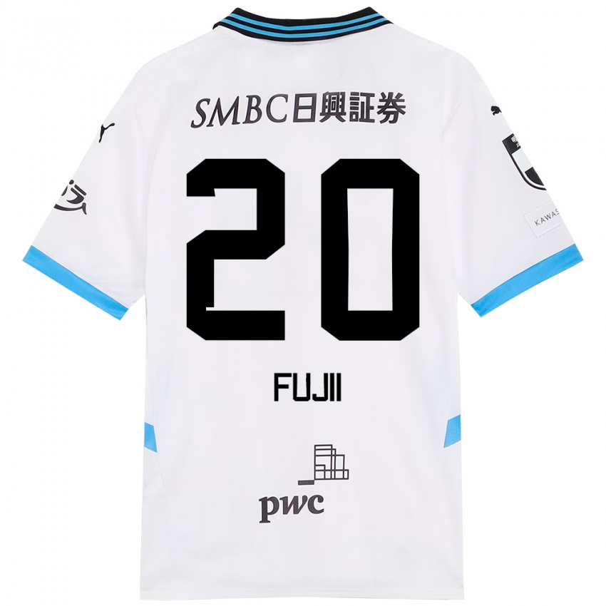 ילדים Rensuke Fujii #20 תכלת שמיים שחור הרחק ג'רזי 2025/26 חולצה קצרה