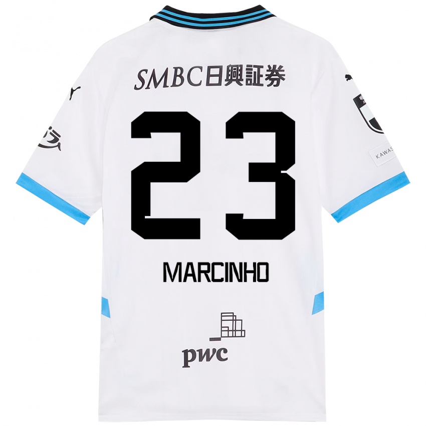 ילדים Marcinho #23 תכלת שמיים שחור הרחק ג'רזי 2025/26 חולצה קצרה