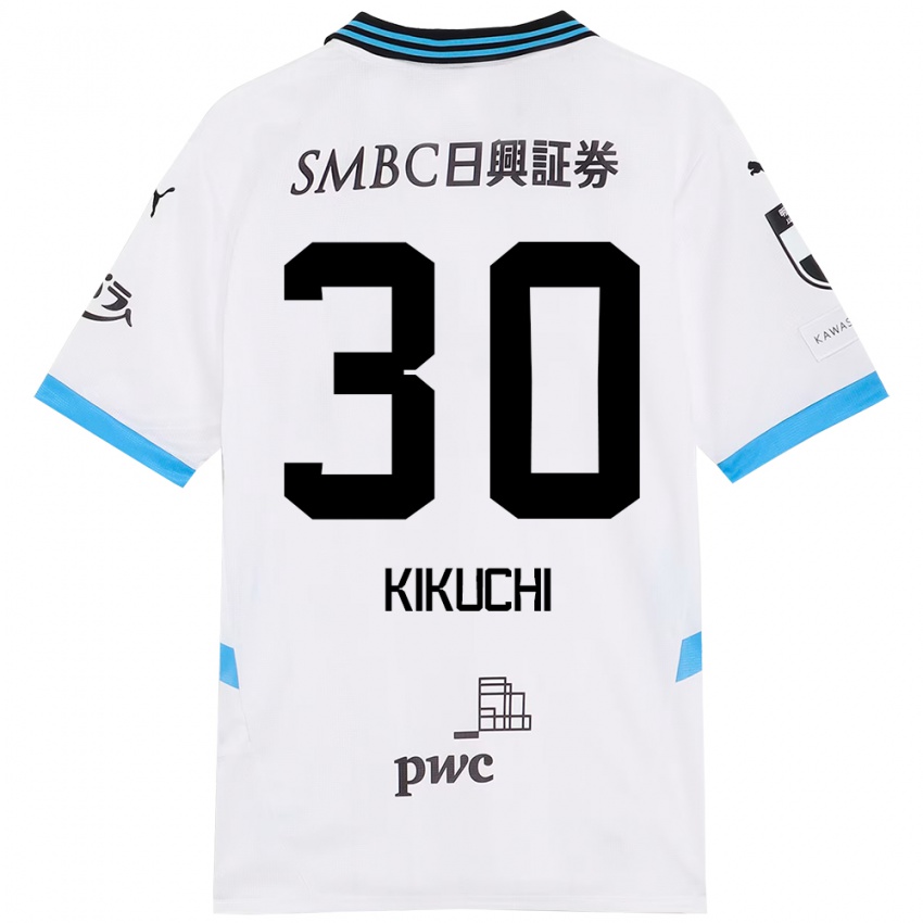 ילדים Kyo Kikuchi #30 תכלת שמיים שחור הרחק ג'רזי 2025/26 חולצה קצרה