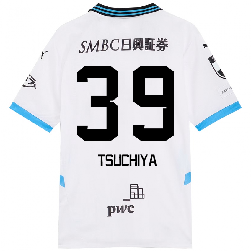 ילדים Kaito Tsuchiya #39 תכלת שמיים שחור הרחק ג'רזי 2025/26 חולצה קצרה