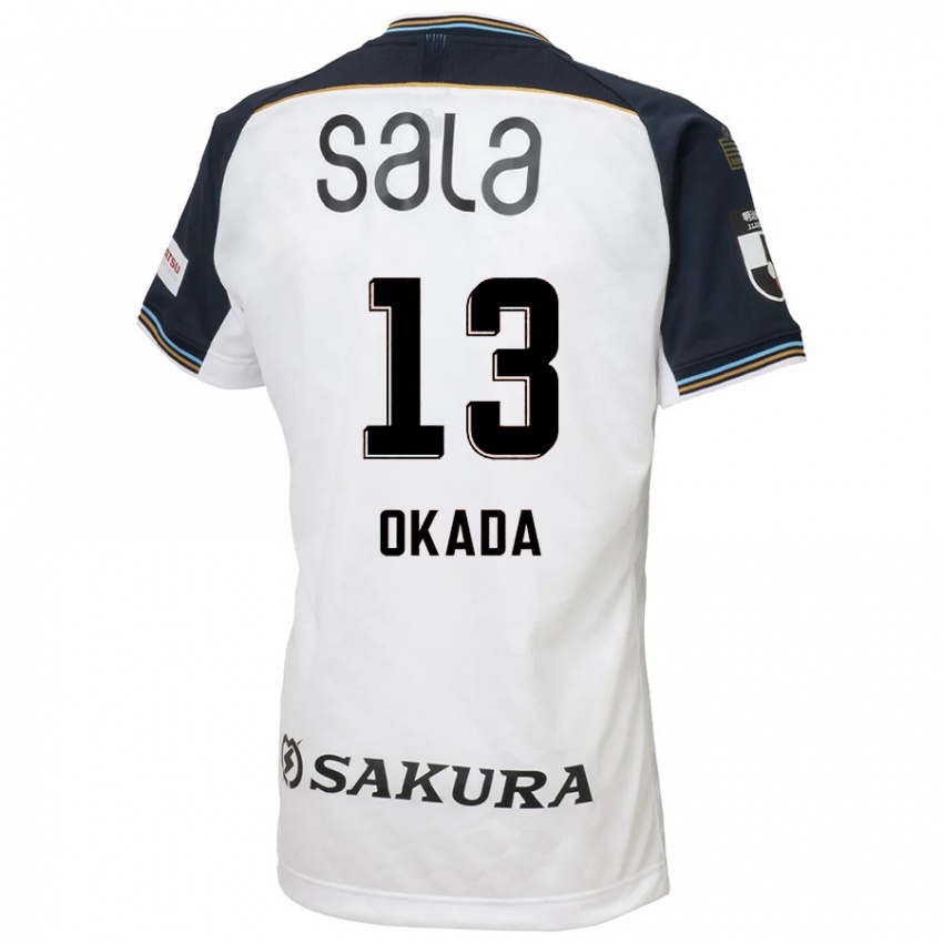 ילדים Kosei Okada #13 תכלת שמיים שחור הרחק ג'רזי 2025/26 חולצה קצרה