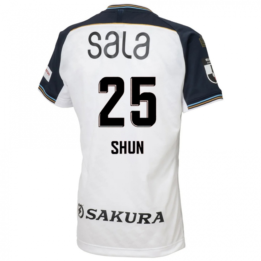 ילדים Shun Nakamura #25 תכלת שמיים שחור הרחק ג'רזי 2025/26 חולצה קצרה