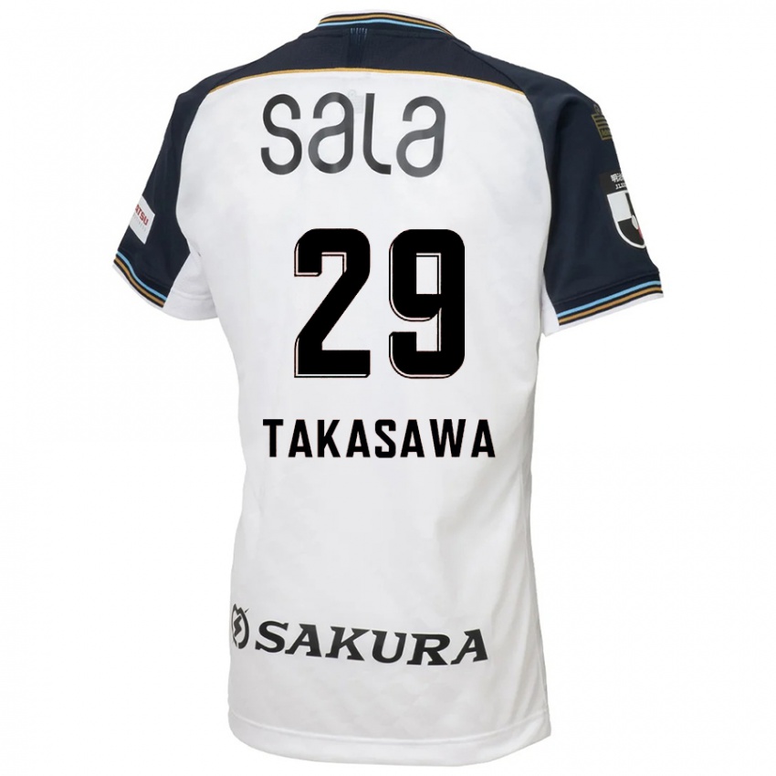 ילדים Kaito Takasawa #29 תכלת שמיים שחור הרחק ג'רזי 2025/26 חולצה קצרה