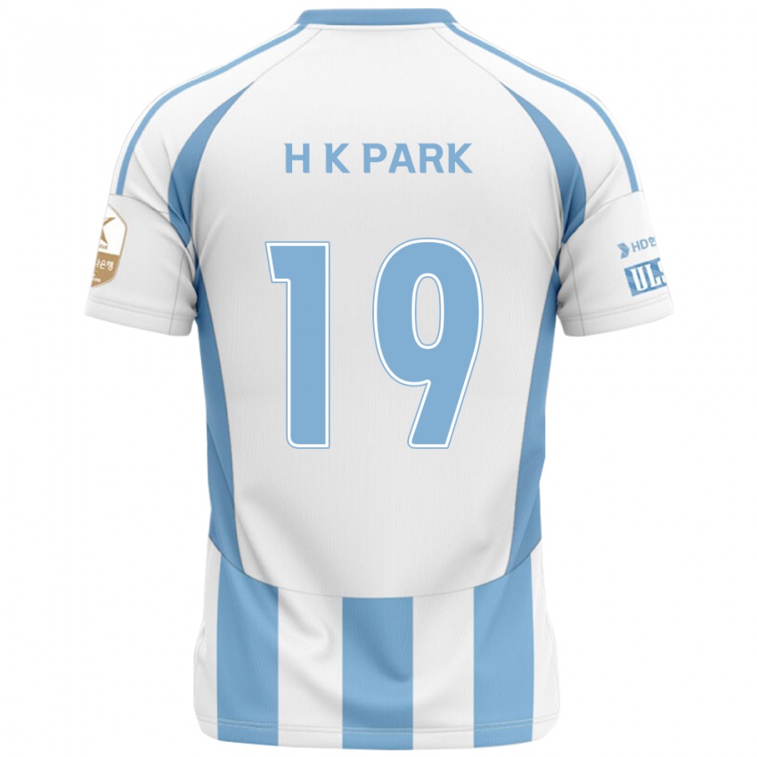 ילדים Kang-Hyun Park #19 כחול מלכותי צהוב הרחק ג'רזי 2025/26 חולצה קצרה