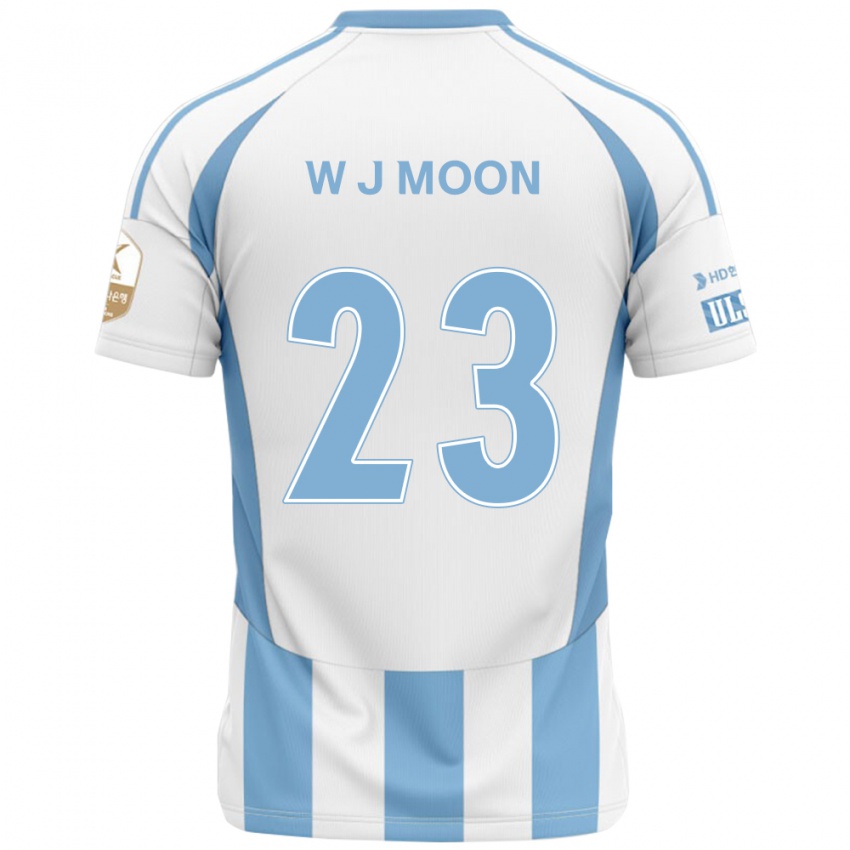 ילדים Ji-Won Moon #23 כחול מלכותי צהוב הרחק ג'רזי 2025/26 חולצה קצרה