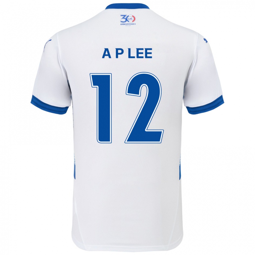 ילדים Pyeong-An Lee #12 כחול מלכותי לבן הרחק ג'רזי 2025/26 חולצה קצרה