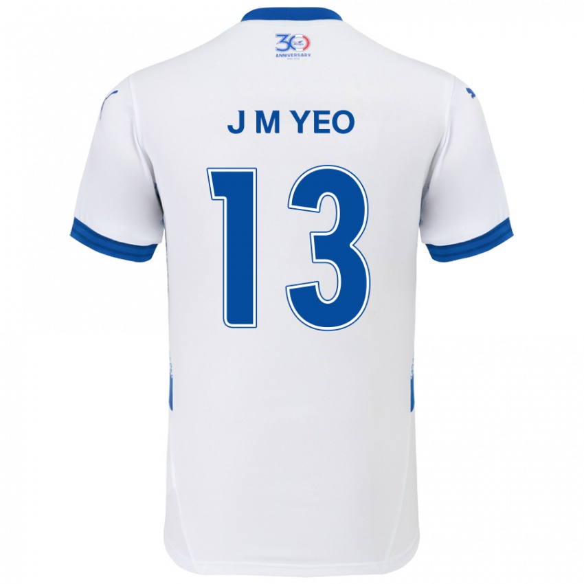 ילדים Min-Jun Yeo #13 כחול מלכותי לבן הרחק ג'רזי 2025/26 חולצה קצרה