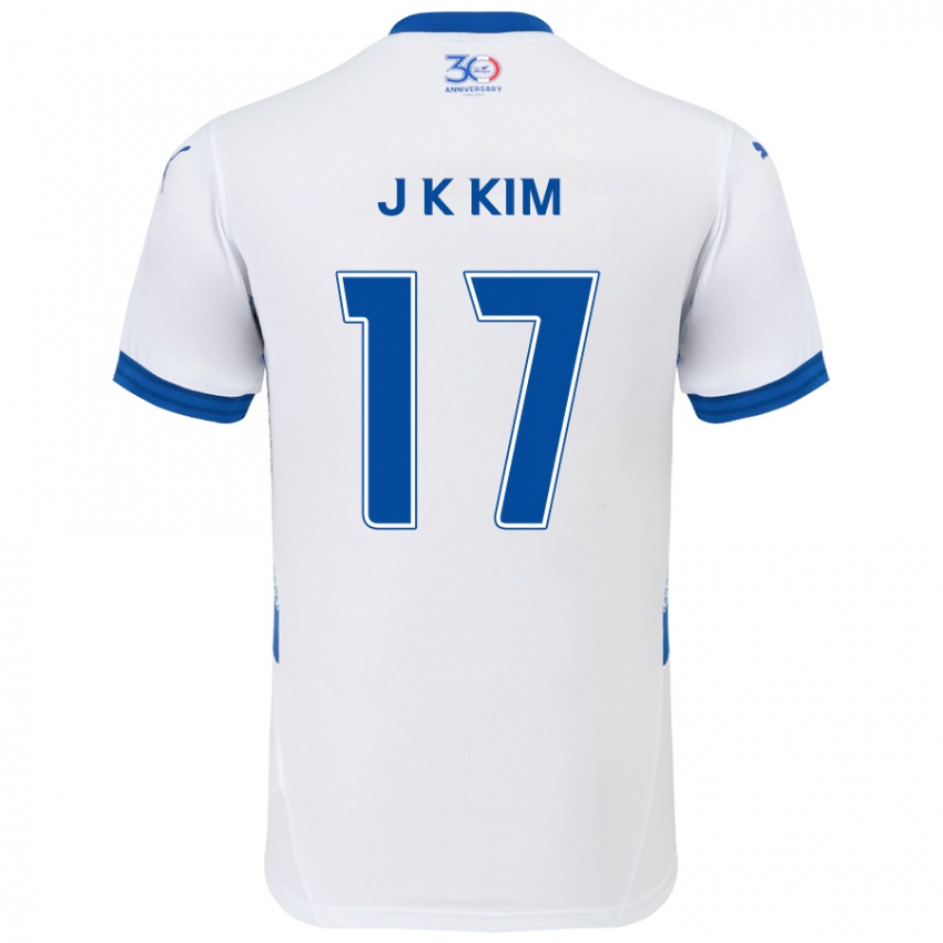 ילדים Kyeong-Jung Kim #17 כחול מלכותי לבן הרחק ג'רזי 2025/26 חולצה קצרה