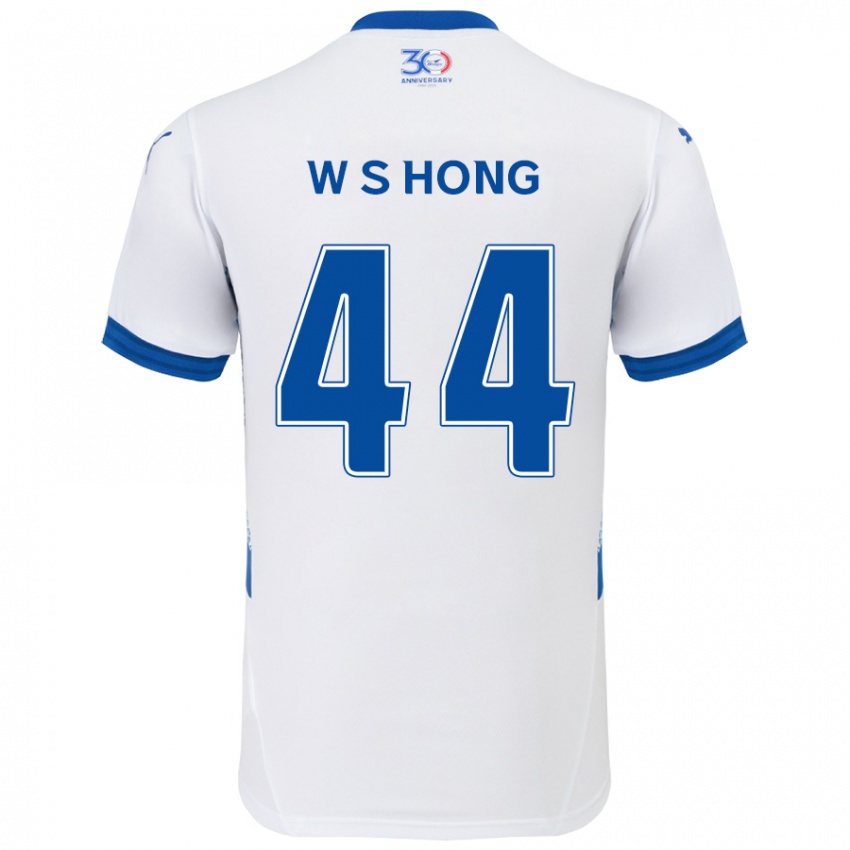 ילדים Sang-Won Hong #44 כחול מלכותי לבן הרחק ג'רזי 2025/26 חולצה קצרה