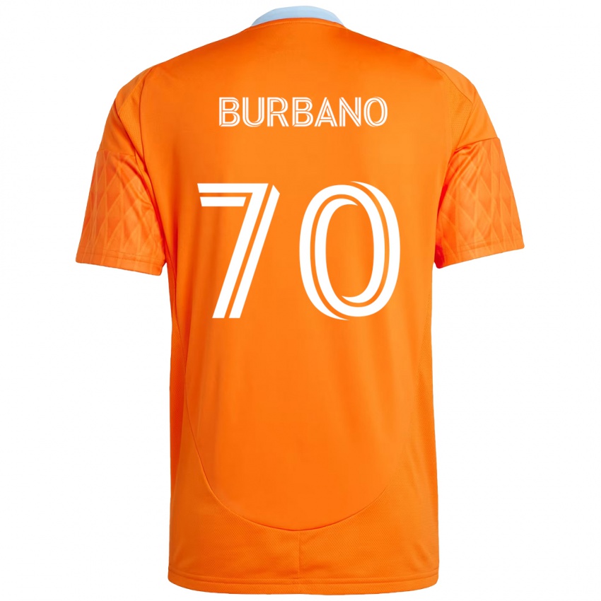 גברים Jordy Burbano #70 סגול כתום ג'רזי ביתית 2025/26 חולצה קצרה