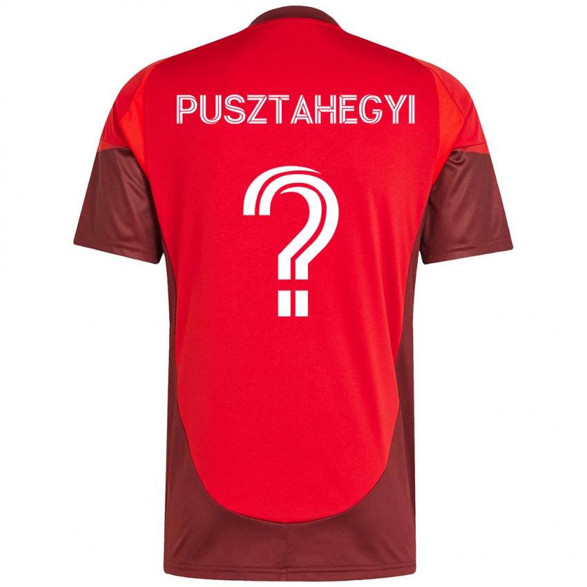 גברים Tristan Pusztahegyi #0 לבן אדום ג'רזי ביתית 2025/26 חולצה קצרה