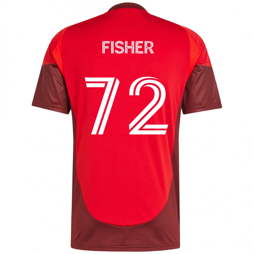 גברים Mark Fisher #72 לבן אדום ג'רזי ביתית 2025/26 חולצה קצרה