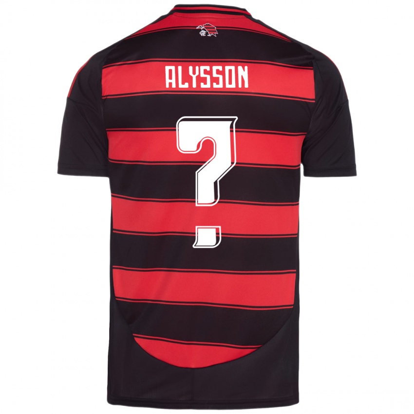 גברים Alysson #0 לבן אדום ג'רזי ביתית 2025/26 חולצה קצרה