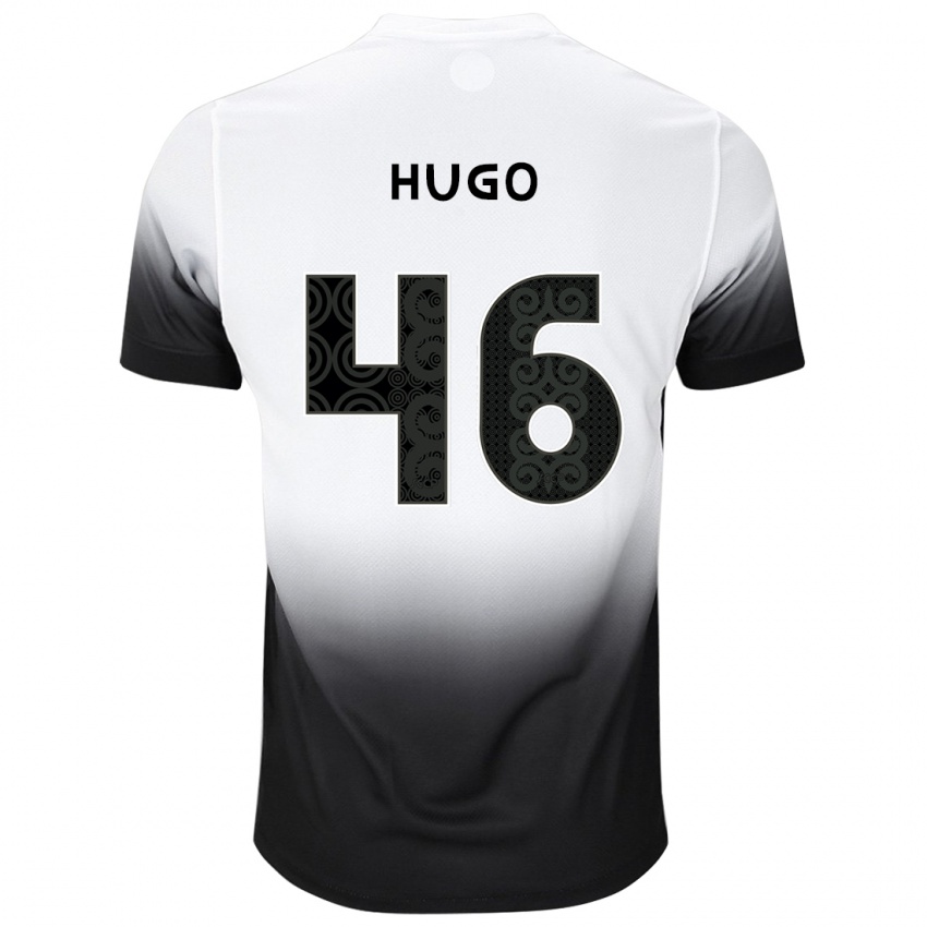 גברים Hugo #46 שחור לבן ג'רזי ביתית 2025/26 חולצה קצרה