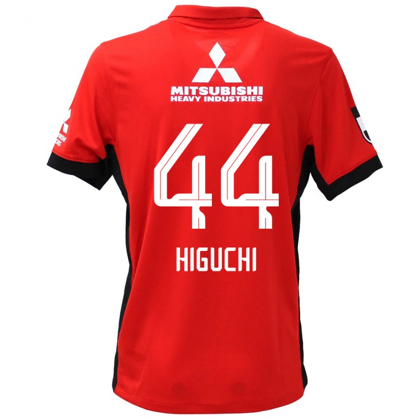 גברים Yota Higuchi #44 לבן שחור ג'רזי ביתית 2025/26 חולצה קצרה
