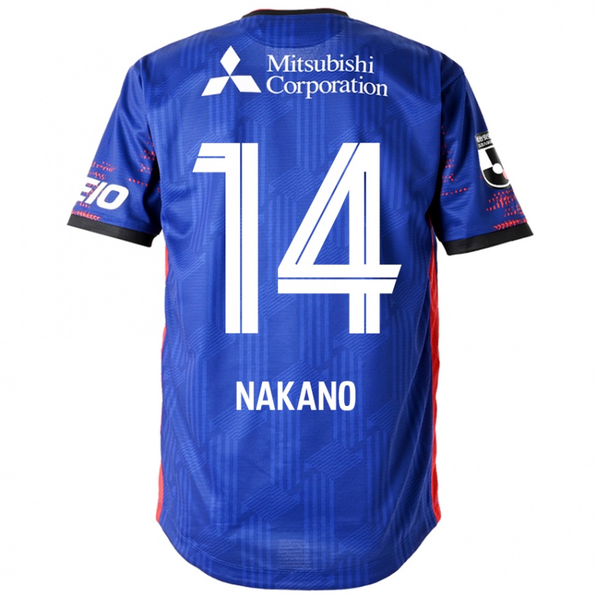 גברים Yui Nakano #14 כחול מלכותי לבן ג'רזי ביתית 2025/26 חולצה קצרה