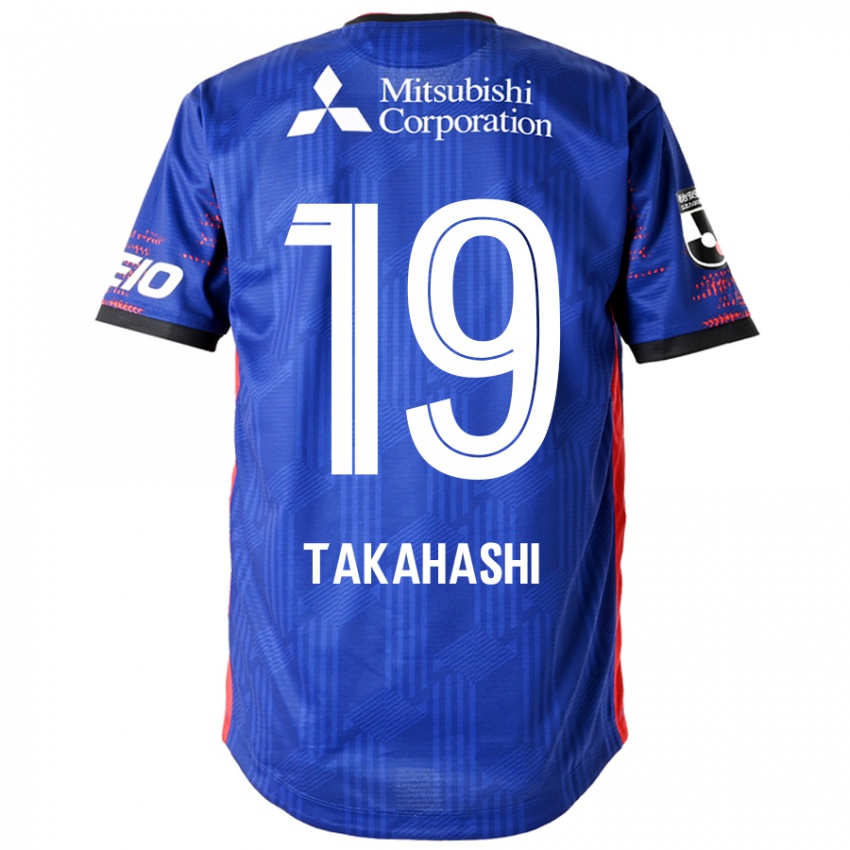 גברים Yuya Takahashi #19 כחול מלכותי לבן ג'רזי ביתית 2025/26 חולצה קצרה
