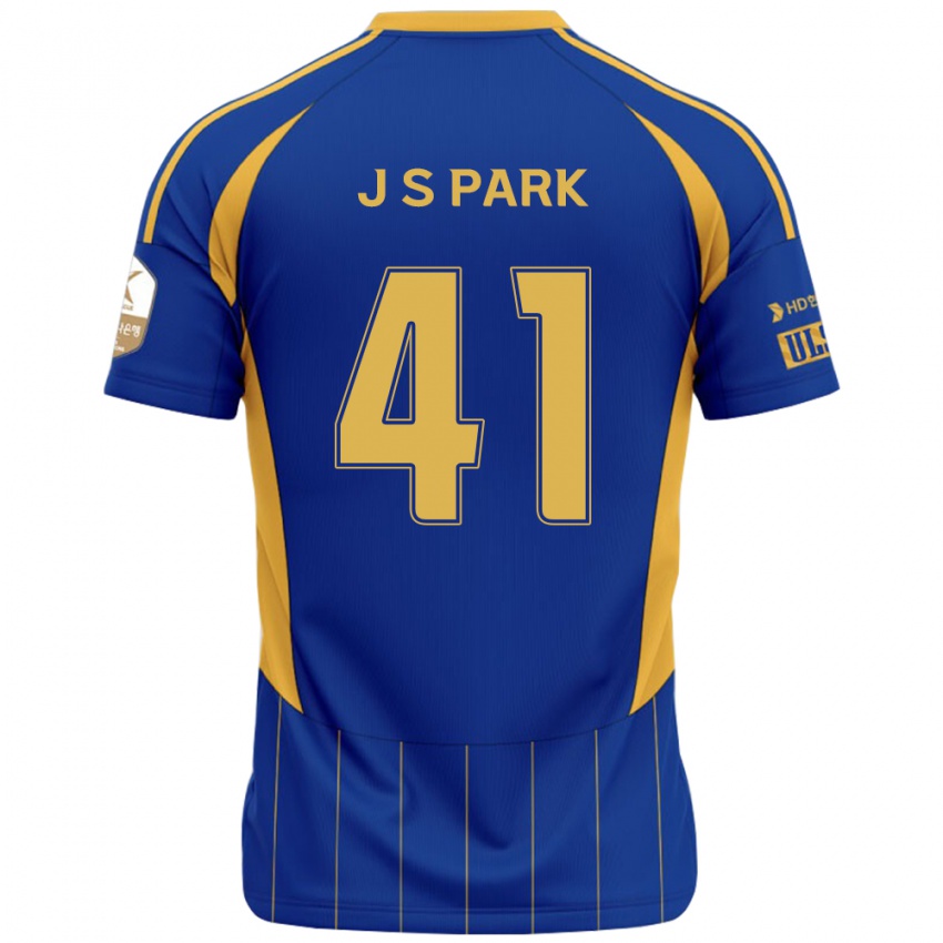 גברים Sang-Jun Park #41 לבן תכלת שמיים ג'רזי ביתית 2025/26 חולצה קצרה