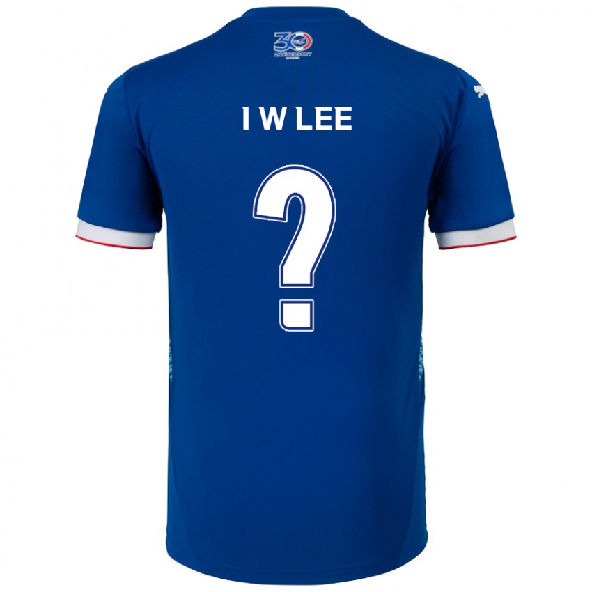 גברים In-Woo Lee #0 לבן כחול מלכותי ג'רזי ביתית 2025/26 חולצה קצרה