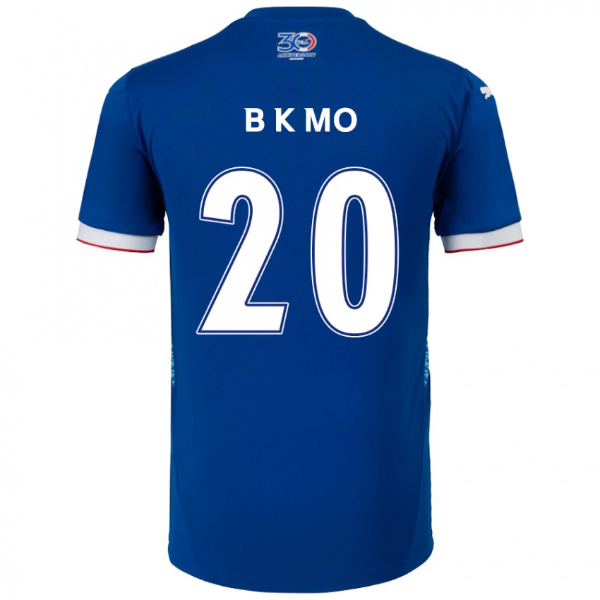 גברים Kyung-Bin Mo #20 לבן כחול מלכותי ג'רזי ביתית 2025/26 חולצה קצרה