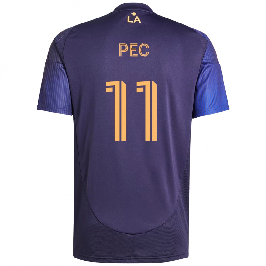 גברים Gabriel Pec #11 סגול כחול הרחק ג'רזי 2025/26 חולצה קצרה