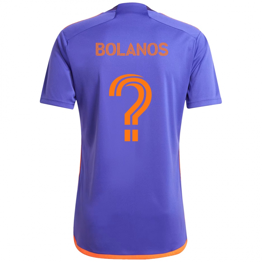 גברים Omar Bolanos #0 כתום לבן הרחק ג'רזי 2025/26 חולצה קצרה